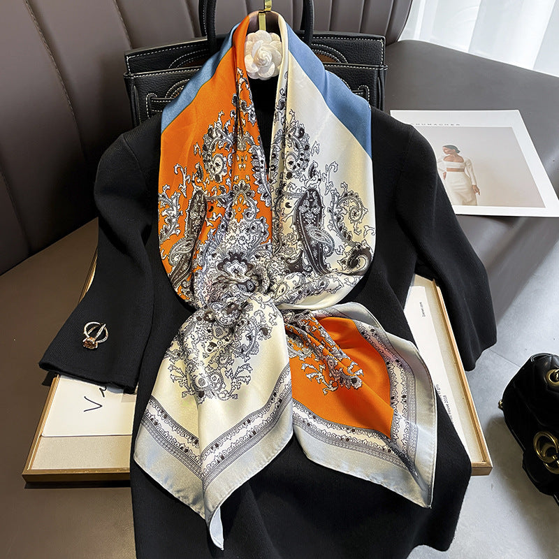 Simple Striped Multifunctional Shawl Scarf