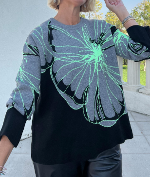 Chill Jacquard Knit Sweater