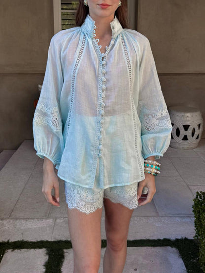 Elegant Ladies Hollow Summer Suit