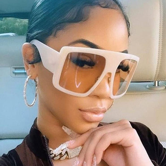 Women's Large Frame Square Beach Sunglasses