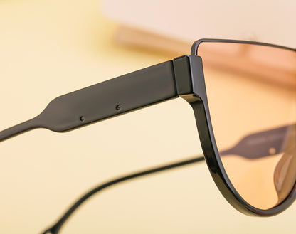 Luxury Brand Designer Half Frame Oversized Sunglasses One Piece Shades