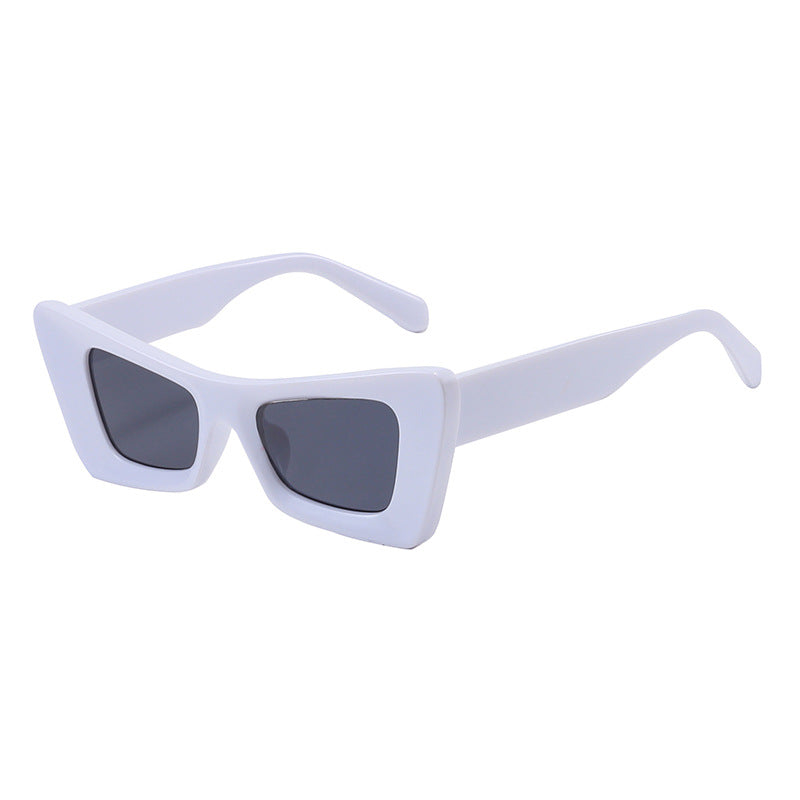 Neue unregelmäßige Katzenaugen-Sonnenbrille für Damen im gleichen Stil, All-Match-Sonnenbrille mit unverwechselbarer, unregelmäßiger, einfacher Sonnenbrille 