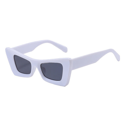 Neue unregelmäßige Katzenaugen-Sonnenbrille für Damen im gleichen Stil, All-Match-Sonnenbrille mit unverwechselbarer, unregelmäßiger, einfacher Sonnenbrille 