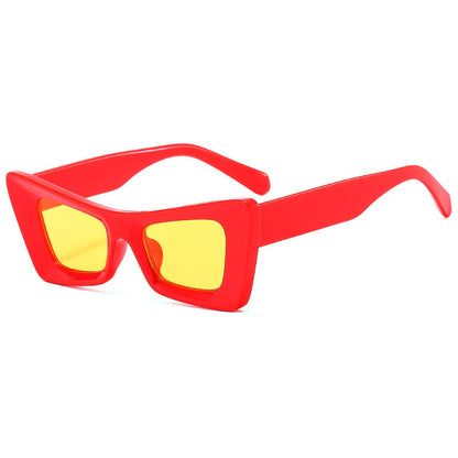Neue unregelmäßige Katzenaugen-Sonnenbrille für Damen im gleichen Stil, All-Match-Sonnenbrille mit unverwechselbarer, unregelmäßiger, einfacher Sonnenbrille 