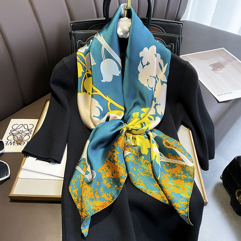 Simple Striped Multifunctional Shawl Scarf