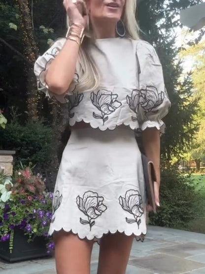 Fashion Simple Printing Personality Elegant Suit