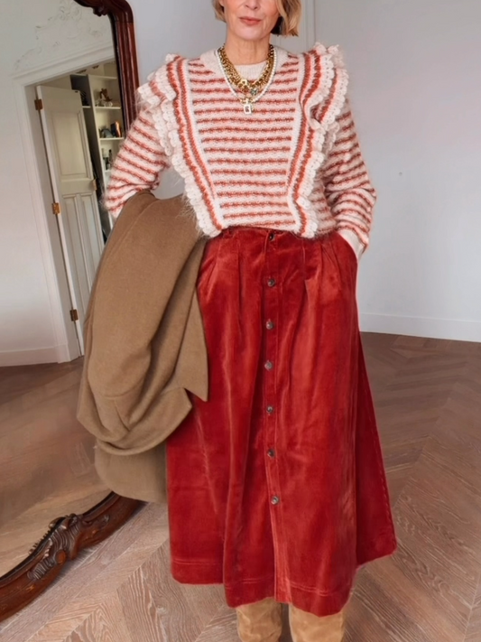 Striped Knit Sweater